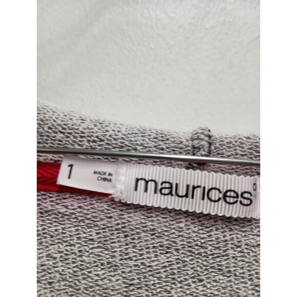 Maurices Hoodie Womens Size 1X Black Aztec Western BOHO Long Sleeve Pullover - Picture 3 of 12